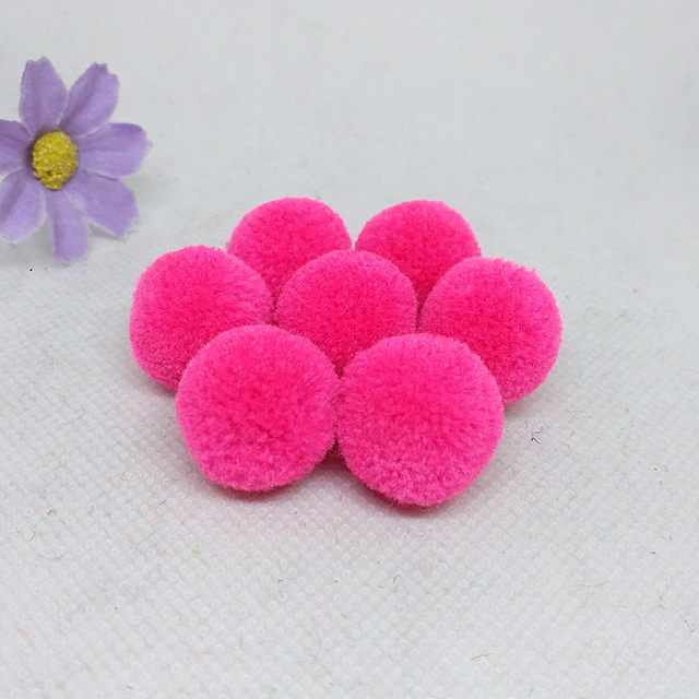2cm cashmere round ball colorful ball plush ball plum ball diy handmade earrings material package hair accessories 20 pcs