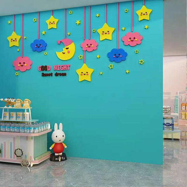 Mother and baby store cashier room decorations hanging paintings layout background culture mommy cabin wall stickers confinement center