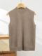 Off code 39 yuan half turtleneck wool vest women's suit inner wear outer top waistcoat sleeveless bottoming sweater