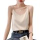 Really silk suspender vest female with white beautiful back -to -back, satin, summer small suit mulberry silk bottoming shirt