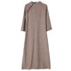 Gao luxury and elegant! Fa cabinet Gao Ding Mei Nuo Wool wool woolen wool, semi -high -necked seven -sleeved straight -sleeve big hostess dresses