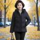 Fashionable middle-aged and elderly women's short down jacket, thickened warm cotton jacket, mother's fit large size cotton jacket