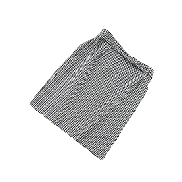Foreign trade European and American singles Fashion OL commuting Autumn and winter Thousand Houndstooth plaid large-size skirt
