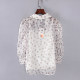 Li series new summer business women's clothing stock discount floral two-piece woven pullover S2504