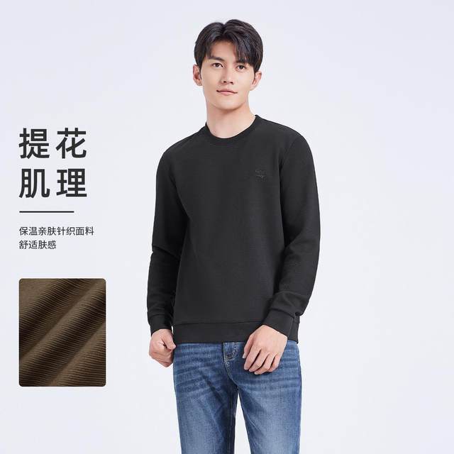 [Skin-friendly Modal] Lexton round neck sweater men's 2024 autumn and winter new casual versatile pullover sweater
