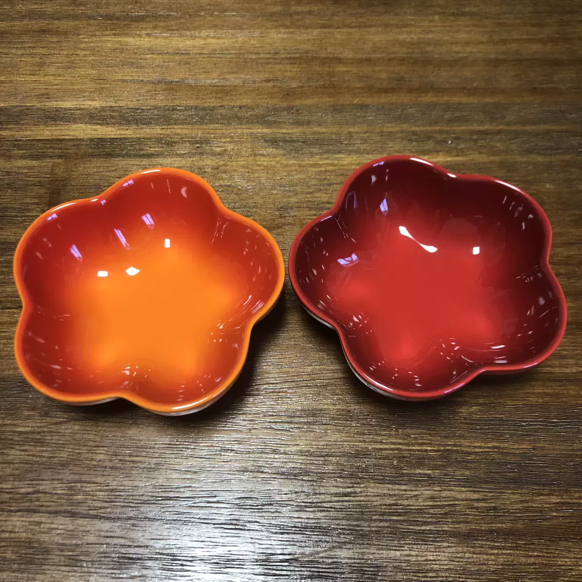 酷彩le Creuset 炻瓷花朵碟子创意花型盘冷菜盘点心碟花形小盘