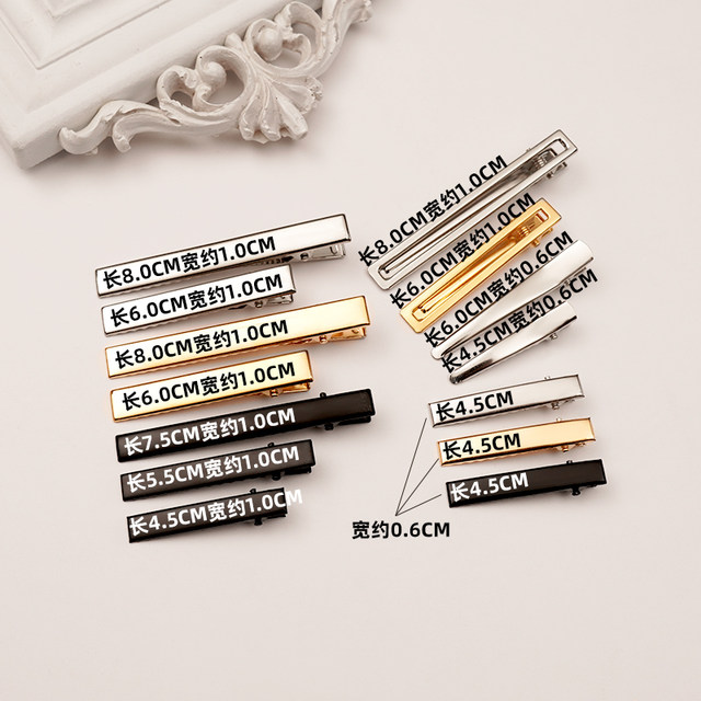 50 thickened side clips duckbill clips diy handmade hairpins hairpins hair accessories accessories clay material package