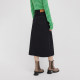 Denim skirt with women's shopping mall same style irregular slit winter mid-length skirt BDQ4BD1187
