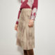 Boxing Shopping Mall same black label series retro old skirt for women 24 spring and autumn A-line skirt BDR3BD2313
