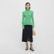 Denim skirt with women's shopping mall same style irregular slit winter mid-length skirt BDQ4BD1187
