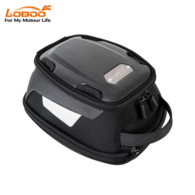 LOBOO Carrot Motorcycle Fuel Tank Bag Motorcycle and Travel Equipment Universal Expansion Bag Magnetic Quick Release Waterproof Reflective
