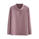 Autumn and winter base shirt large size women's long-sleeved German velvet T-shirt middle-aged and elderly mothers covering their belly versatile T-shirt for women