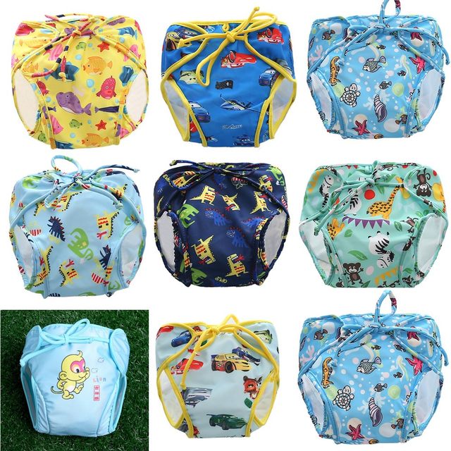 Children's swimming trunks, boys and girls repeatedly use swimming trunks, infants and young children's waterproof and leak-proof swimming pool special swimming trousers