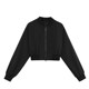 MULVAN black baseball jacket for women short spring new outdoor workwear sun protection jacket retro top