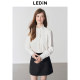 Lecho Girl Lace Stand Collar Shirt 2025 Spring New Lace Bow Pulled Design Top