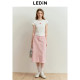 Lecho pink washing denim skirt for women 25 spring new A-line long skirt Korean girl style straight skirt
