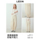 Lecho pure cotton tooling large pocket banana pants spring new conical wide-leg pants covering flesh to make women look slimming women's casual pants
