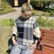 Daily list 2025 spring new product round neck square knitted casual pullover sweater sweater RAYBEAMS joint brand model
