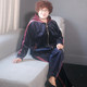 Clear warehouse plus velvet thick middle -aged winter sports suits, gold velvet two -piece suit plus large size mother warm jacket