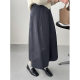 2025 spring boutique casual commuting fashionable large size design sense irregular pleated A-line umbrella skirt skirt for women