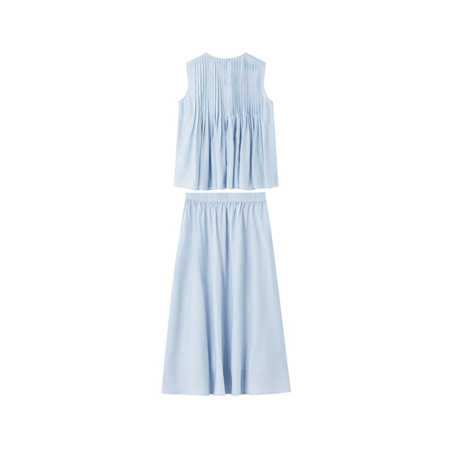 Qiushui Yiren suit two-piece dress for women 2025 summer new women's clothing hot casual temperament skirt
