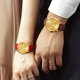 Hipine/Sipney Gold Watch 999 Pure Golden Men and Women Watch Three Eyes Time Term Gold Watches Ji Ying Couple Watch
