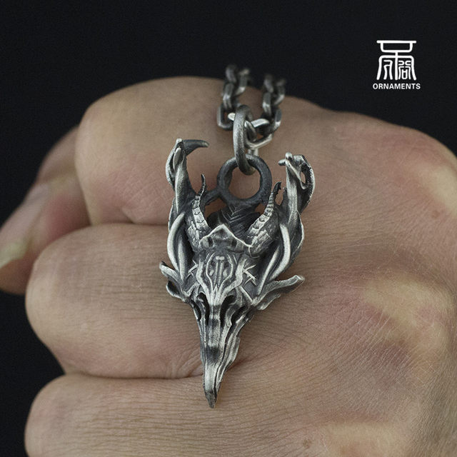 New product gift for boyfriend, personalized jewelry, single faucet pendant, couple necklace ornaments, 925 sterling silver brass