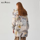 
The answer to the mystery is that women's winter style retro hooded loose mid-length duck down jacket 244MY1527