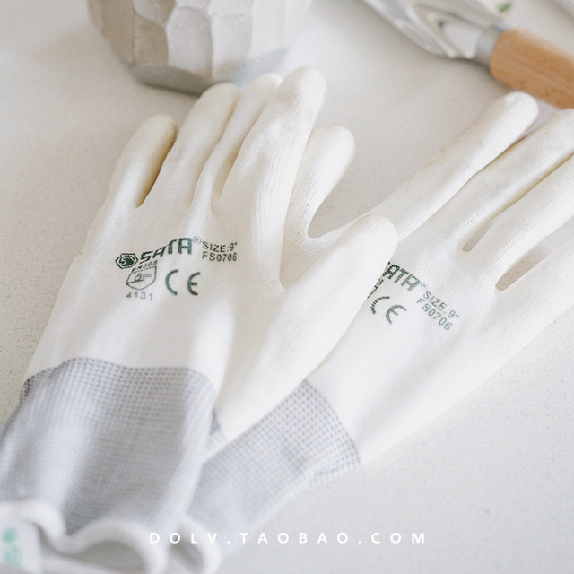 DOLV Home and Garden Soil Shovel Tool Set, Protective Gloves, Stainless Steel Digging and Moving Potted Plants