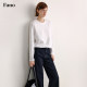 Fan Luo Fano versatile loose round neck cool long-sleeved T-shirt for women