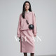 vilan/Huilan skirt for women new winter fashion commuting high waist slim straight color contrasting age-reducing long skirt