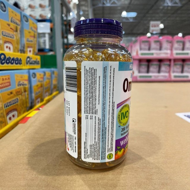 Canadian direct mail Webber Naturals triple concentrated deep sea fish oil 900mg 200 capsules