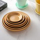 Ceramic flower pot base round water connection tray thickened deep moving base colorful decorative green plant pot pad table flower holder