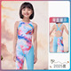 2025 Zhouke Teenagers and Girls Five-point Flat Angle Professional Swimsuit Competition Long Training Special One-piece Five-point Swimsuit