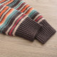 Peacock Feifei Korean version large size meat cover retro casual fashion V-neck cardigan jacket colorful striped sweater women