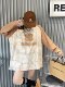 Spring and Autumn large version long-sleeved T-shirt for women Korean style raglan sleeves tie-dye all-over printed round neck top loose casual bottoming shirt trendy T