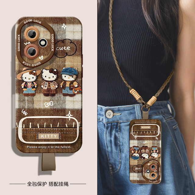 Autumn and winter kitty suitable for Honor 400 mobile phone case 400Pro new 300 protective cover 50 Huawei 200 silicone 100 female 90 anti-fall por niche 80 advanced HONOR shell 70 lanyard 60