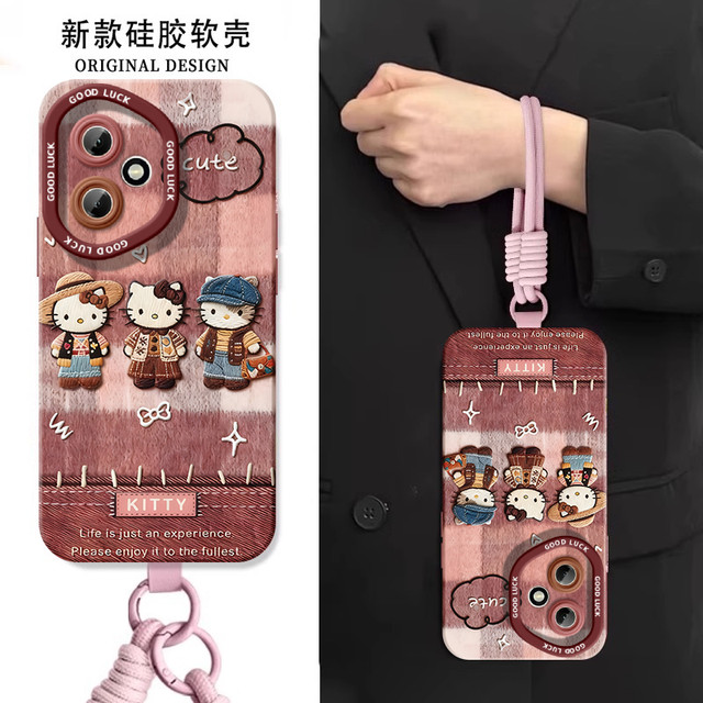 Autumn and winter kitty suitable for Honor 400 mobile phone case 400Pro new 300 protective cover 50 Huawei 200 silicone 100 female 90 anti-fall por niche 80 advanced HONOR shell 70 lanyard 60