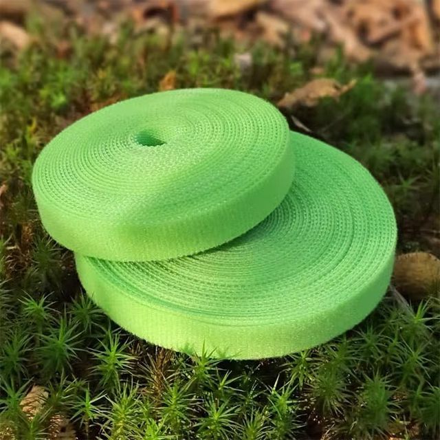 Green plant strap shape Velcro decal garden with double-sided adhesive gardening wire bundling straps support flower arrangement plant fixing