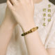 GLTEN green sandalwood Pixiu bracelet for women's tray wooden natural sandalwood sandalwood and body play bracelet for men