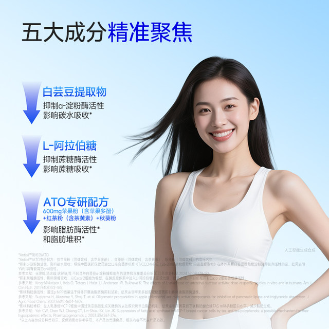 Wanyilan WonderLab pre-meal control tablet white kidney bean sugar oil carbohydrate blocking big meal savior lemon grapefruit