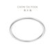 Chow Tai Fook jewelry sealed solid matte texture elegant ring 925 silver bracelet female AB39451