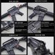 1:2.05 alloy military model M4A1 metal simulation alloy gun model children's toy gun detachable and non-firing