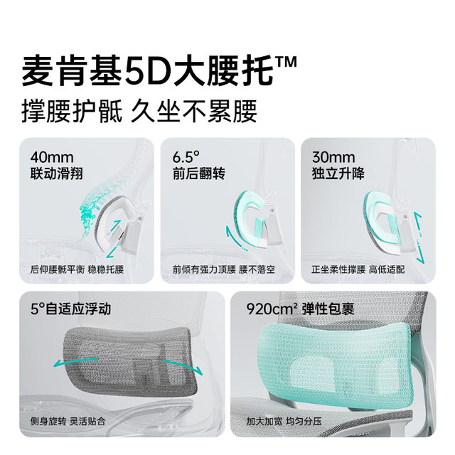 Black and white adjust P2 ultra ergonomic chair office chair seat for a long time comfortable computer chair e-sports chair