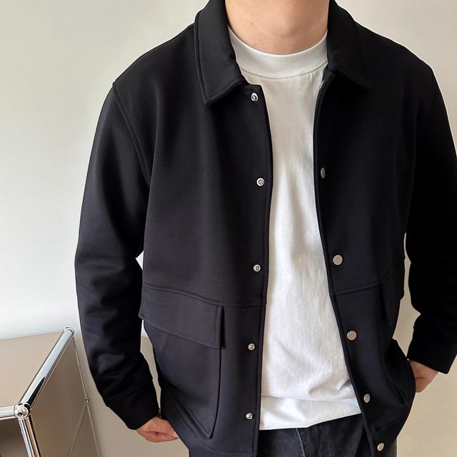 Dayi Wuyou Large Size Men's Autumn New Korean Fashion Fatty Plus Fat Plus Large Men's Short Lapel Jacket Jacket