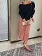 High waist draped pleated skirt for women mid-length 2025 new straight pencil slimming Korean version versatile color A-line