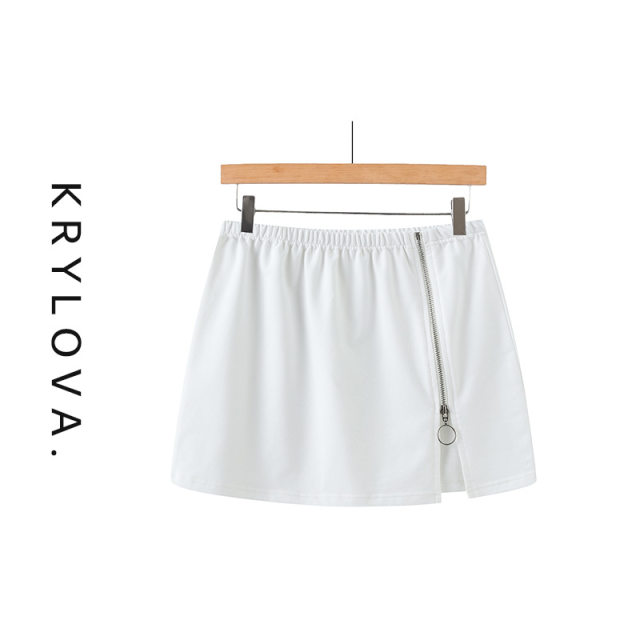 Spring cotton one-piece zipper small butt curtain sweatshirt skirt slit yoga sports running cover strap base elastic skirt