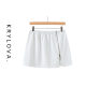 Spring cotton one-piece zipper small butt curtain sweatshirt skirt slit yoga sports running cover strap base elastic skirt