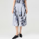 Ao Silk Printed Skirt for Women 2025 Summer New High Waist Slim Mid-Length A-line Skirt All-match Casual Skirt