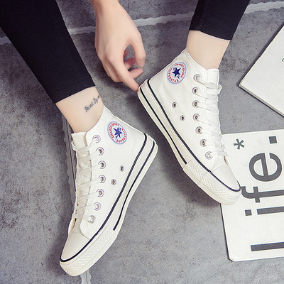 Wear-resistant replica large-size trendy shoes 45 46 47 size men and women high-top canvas shoes 1970s classic comfortable board shoes